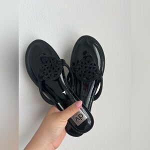 Dolce Vita Black Beaded Sandals